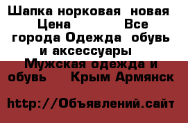 Шапка норковая, новая › Цена ­ 5 000 - Все города Одежда, обувь и аксессуары » Мужская одежда и обувь   . Крым,Армянск